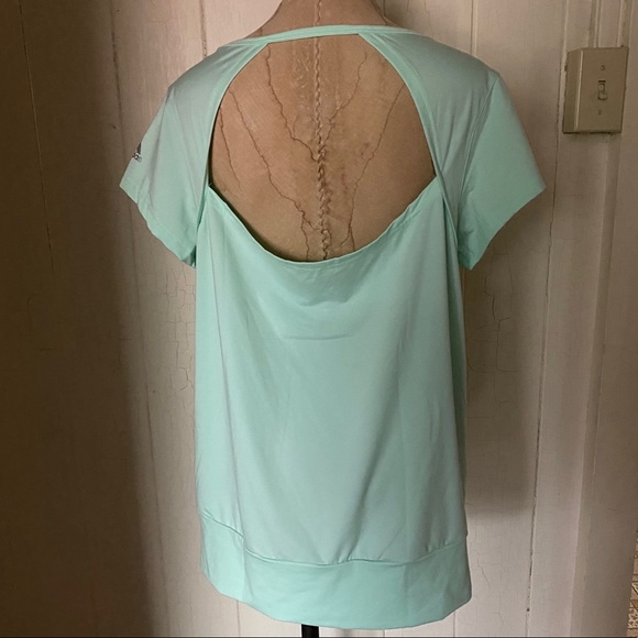 adidas Tops - ADIDAS sz L Climalite Top Light Green Tee S/S